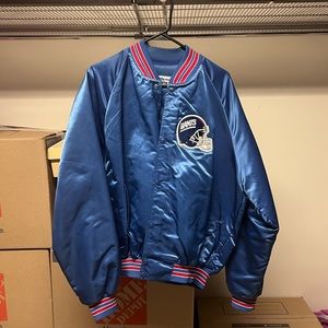 Vintage New York Giants Chalk Line Bomber Varsity Jacket XL